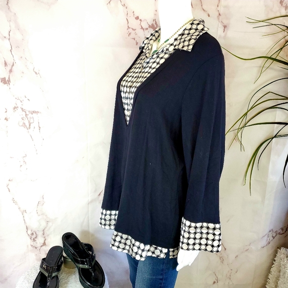 Macy's Style & Co layered look tunic shirt - Picture 4 of 6